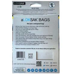 aLOKSAK 6 x 6 - Water/Air Tight bags - 2 pack