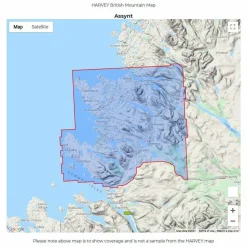 British Mountain Map - Assynt & Coigach