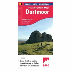 British Mountain Map - Dartmoor