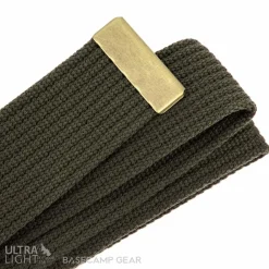 Canvas Brass Belt 4cm