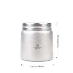 160ml Titanium Container Tin Case