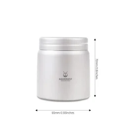 160ml Titanium Container Tin Case