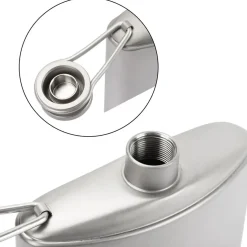 Titanium Hip Flask & Funnel 500ml