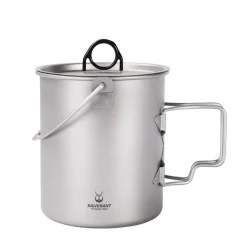 Titanium Pot 750ml with lid and bail handle