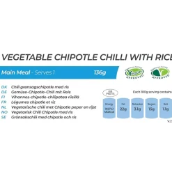 Vegetable Chipotle Chilli with Rice