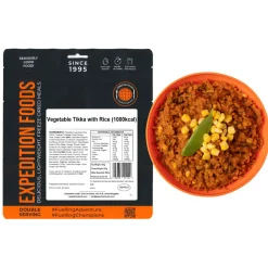 Vegetable Tikka with Rice (Double Serving)