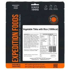 Vegetable Tikka with Rice (Double Serving)