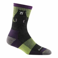 Womens Bear Town Micro Crew Socks