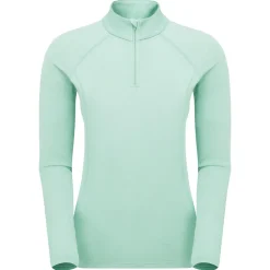 Womens Dart Zip Neck