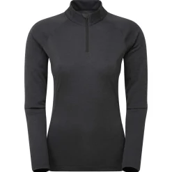 Womens Dart Zip Neck