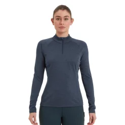 Womens Dart Zip Neck